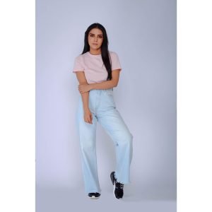 Raw Ice Blue Loose Leg