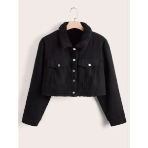 The Crop Fur Denim