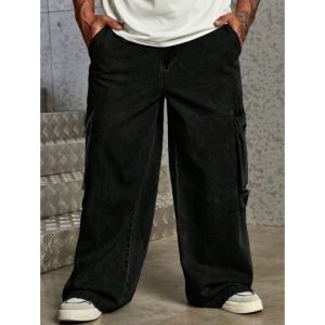 Unisex Wide Leg Denim Cargo/Baggy Style