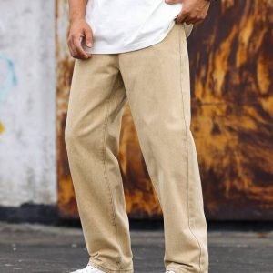 Bitter Beige Unisex Baggy Denim For Men/Women