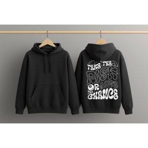 Graphic Dropshoulder Oversize Hoodie (RISK)