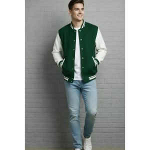 Old School Baseball (Vasity) Jacket - Green