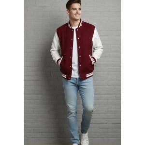 Old School Baseball (Vasity) Jacket - Maroon