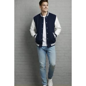 Old School Baseball (Vasity) Jacket - Navyblue
