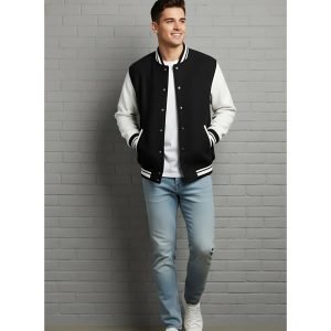 Old School Baseball (Vasity) Jacket - Black
